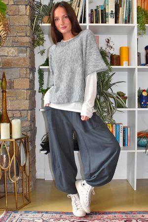 Lagen Shelby Barrel Pant Charcoal 